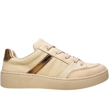Imagem de Tênis Feminino Ramarim Casual Napa Camurça 76203, 35, Almond