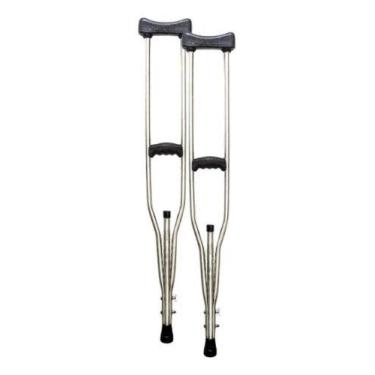 Imagem de Muleta Axilar Alumínio Altura Regulável Até 120kg Par - Take Care, Pre