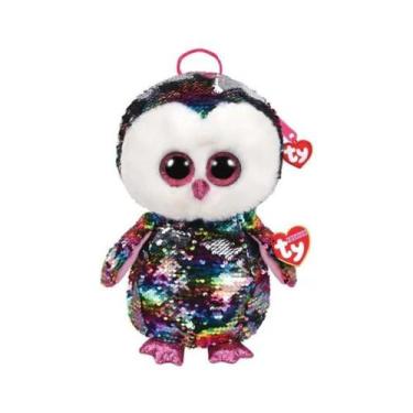 Imagem de Pelúcia Mochila Infantil Ty Fashion Owen Coruja de Paete 502 - Dtc