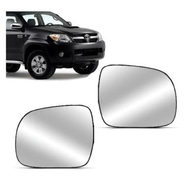 Imagem de Par Lente Base Espelho Retrovisor Hilux SW4 2006 2007 A 2015 - Gcompon
