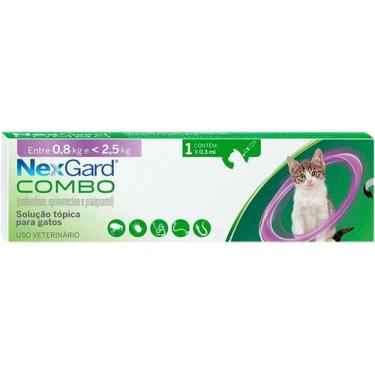 Imagem de Antipulgas NexGard Combo Gatos 0,8 á 2,5kg - 1 Pipeta 0,3ml - Merial