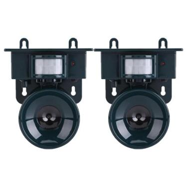 Imagem de Repelente Solar Ultrassonico Kit 2 Uni Sensor Movimento Afasta Pombo R