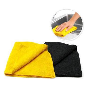 Imagem de Kit 5 Panos Magico De Chao Limpeza Microfibra Grande 40x40 - VABENE