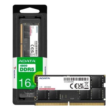 Imagem de Memória Para Notebook Adata 16Gb 4800Mhz DDR5 AD5S480016GS 7478