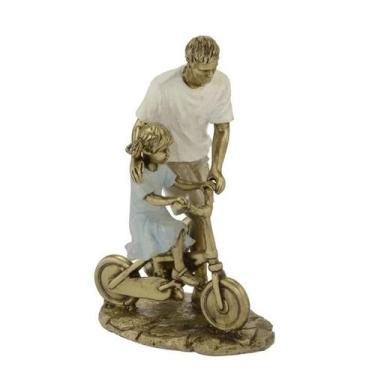 Imagem de PAI COM FILHA DECORATIVO 10x6x27.5cm - GNJ HOME DECOR