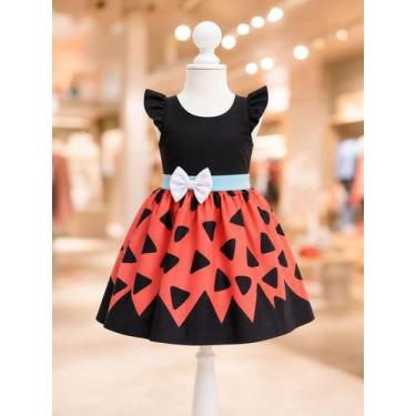 Imagem de Vestido Menina Infantil Simples Temático Pedrita - AUREA, P