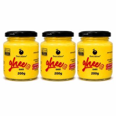 Imagem de Kit 3 Manteiga Ghee Dom Afonso 200g Sem sal e Sem Lactose