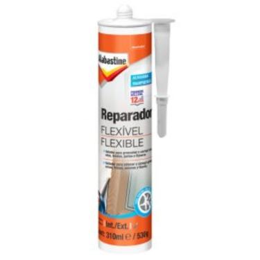 Imagem de Reparador Flexível 530g 5323561 Selador para Trincas e Fissuras Branco Alabastine