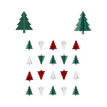 Imagem de Decorações Festivas De Natal Em Papel 3D Com Franjas De 118,11 Polegad