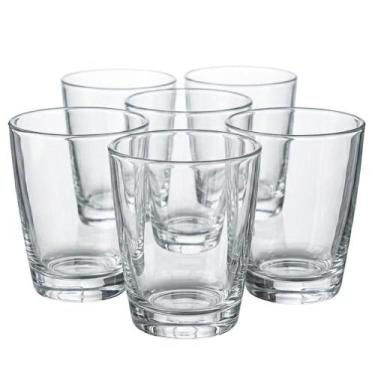 Imagem de Jogo Com 6 Copos de Vidro 335ml Para Água Drinks e Sucos - Rio de Ouro