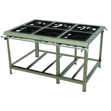 Imagem de Fogão Industrial Inox 6 Queimadores Duplos PMDI 600 E Progás