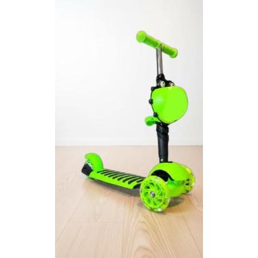 Imagem de Patinete Infantil 3 Rodas C/ Banquinho LED Cesto - Congratulations Sto