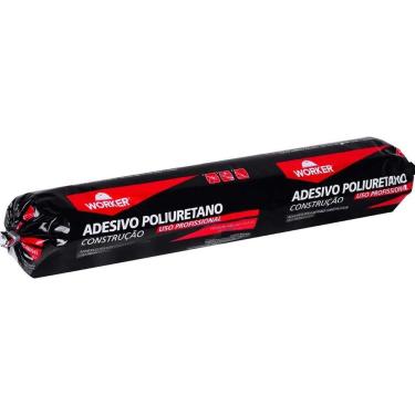 Imagem de Adesivo Poliuretano Sachê 800g Worker com Elasticidade Permanente para Preenchimento de Juntas Branco 800G Bivolt