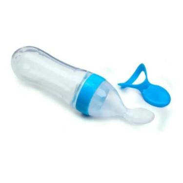 Imagem de Colher Dosadora Silicone 90ml De Papinha Turminha Guará Azul