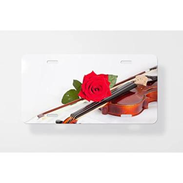 Imagem de Capa para placa de licença Viola – Capa para placa de carro – Capa para placa de carro 15 x 30 cm