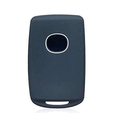 Imagem de YJADHU Capa de silicone para chave de carro, adequada para Mazda 3 Alexa CX-30 CX30 CX5 CX 5 CX-5 CX8 CX9 CX4 2019 2020, preto com branco