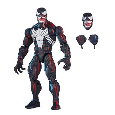 Imagem de Boneco Marvel Legends Series Avengers - Figura de 15 cm e Acessórios - Venom - F0199 - Hasbro, Preto, branco, vermelho e azul