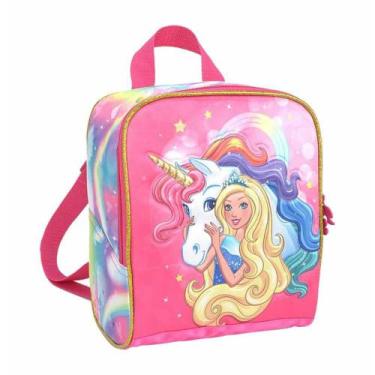 LANCHEIRA TERMICA BARBIE ESCOLA DE PRINCESAS LILÁS REF.61043 SESTINI -  Papelaria Dolly