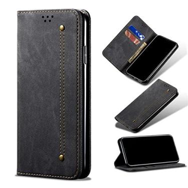 Imagem de Capa de telefone de couro estilo carteira retro flip luxuoso para Samsung Galaxy S21 S20 Ultra S10 Plus para Samsung A20 A30 A50 A70 A50S A51 A71, Preto, para Samsung S10 5G