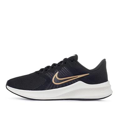 tenis nike feminino preto com dourado