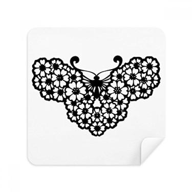 Imagem de Borboleta com asas florais, tecido de camurça, 2 unidades