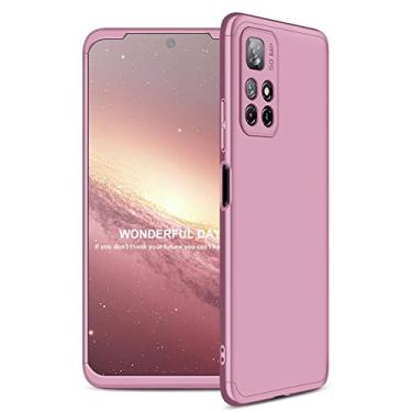Imagem de Capa Capinha 360 Fosca Anti Impacto Para Xiaomi Poco M4 Pro Tela De 6.43 (menor) Case Prote��o (Toda rosa)