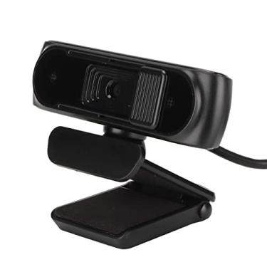 Imagem de Webcam USB, câmera PC 1080P com microfone, câmera USB com foco automático HD para YouTube, videochamada Skype, estudando, conferência