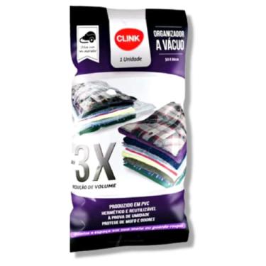 Imagem de SACO A VACUO PARA GUARDAR ROUPAS / TOALHAS / ALMOFADAS 60X80