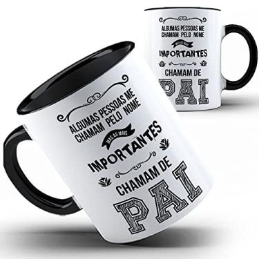 Imagem de Caneca preta Importantes chamam de Pai