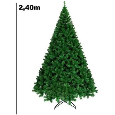 Imagem de Árvore De Natal Dinamarquês Gigante Cor Verde Modelo Luxo 2,40 Metros