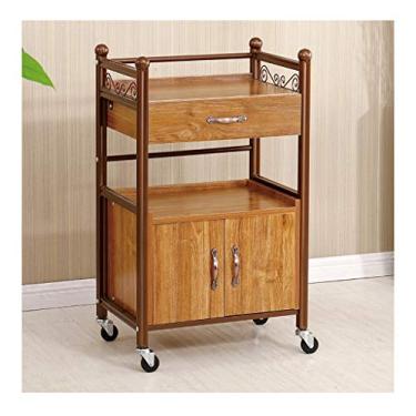 Imagem de Suporte de impressora Pasta de arquivos móvel Suporte de impressora sobre rodas, prateleiras de armazenamento de estante, suporte de impressora com impressora de mesa de armazenamento (cor: C)