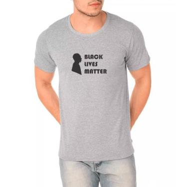 Imagem de Camiseta Casual Masculina Black Lives Matter Confortável  - Ragor