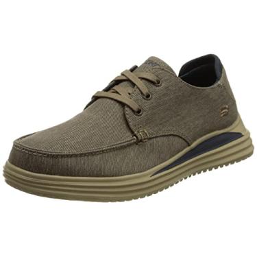 Imagem de Skechers Sapato masculino Proven Forenzo, Lona lavada cáqui, 7
