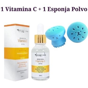 Imagem de Sérum Vitamina C Para Rosto Anti Idade + Esponja Polvo