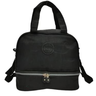 Imagem de Bolsa Lancheira Térmica 2 Compartimentos Quente E Frio Y3390 (PRETO)