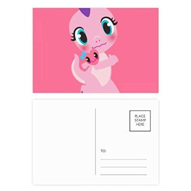 Imagem de Conjunto de cartões postal Dinosaur Kingdom Love You, cartão de felicitações por correio de aniversário