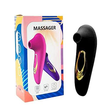 Imagem de Vibrador Estimulador De Clitóris Feito Em Silicone Aveludado Com 5 Modos De Vibração Recarregável 11,7 X 3,6 Cm Preto REF:MVS1139