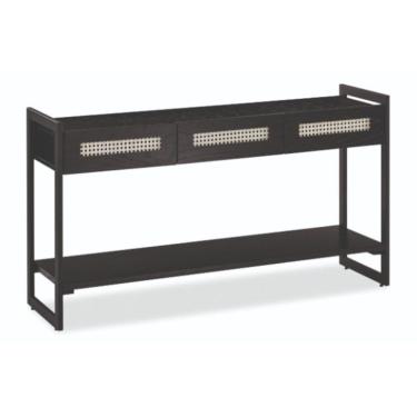 Imagem de Aparador 142 Cm Mh-5367 Herval Carvalho Preto Base Metalica Preta
