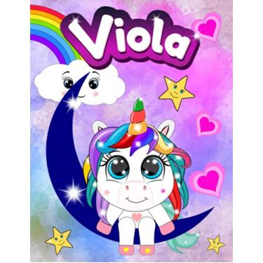 Imagem de Quaderno con Baby Unicorno - Viola: Quadernone a Righe per 1 e 2 Elementare con Unicorni ed Arcobaleno per Bambine - Le Pagine sono numerate e ... Notebook per scrivere e fare i compiti