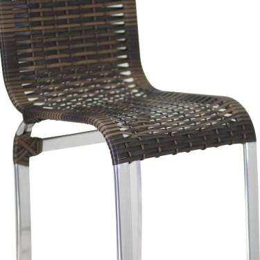 Imagem de 6 Banquetas Alta Haiti em Alumínio para Cozinha Bar Edícula