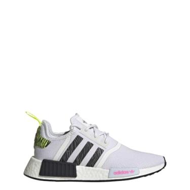 Imagem de adidas Tênis feminino casual NMD R1 com cadarço - Off White - Tamanho 36