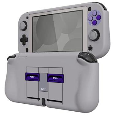 Imagem de playvital ZealProtect Protective Case for Nintendo Switch Lite, Hard Shell Ergonomic Grip Cover for Nintendo Switch Lite w/Screen Protector & Thumb Grip Caps & Button Caps - Classics SNES Style