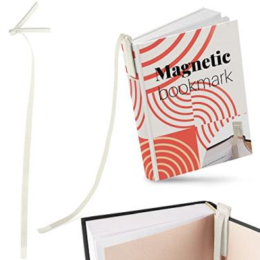 Imagem de Superior Essentials Marcador magnético Planner – couro legítimo, fita longa única marcador bíblico para amantes de livros – amplifique seu amor por livros com nosso elegante marcador de página de fita