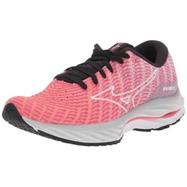 Imagem de Mizuno Tênis de corrida feminino Wave Rider 26, SSW - Dubarry/Branco, 7.5