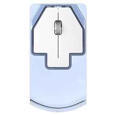 Imagem de Mouse de carregamento silencioso sem fio para laptop Mouse para jogos Conexão sem fio de três modos BT5.0 DPI 1600 Design silencioso Bateria de longa duração Design ergonômico para usuários