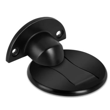Imagem de Batente magnético de porta, batente de porta magnético invisível, níquel acetinado escovado, sem necessidade de broca com adesivo 3M, suporte magnético para porta de piso de aço inoxidável..