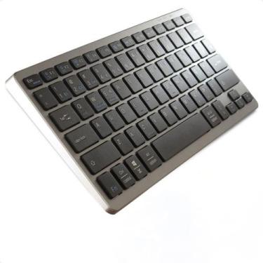 Imagem de Teclado Sem Fio Bluetooth Recarregável Para Tablet e Celular, Computad