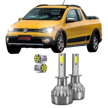 Imagem de Kit Ultra Led SAVEIRO CROSS G5-G8 2013/23 22000lm 6500k ALTO - V10