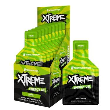 Imagem de Caixa Gel Xtreme Sache 30g Limao - 10un - NEWNUTRITION, Limão, 300g