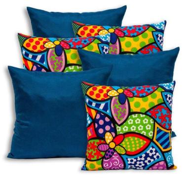 Imagem de Kit 6 Capas de Almofada 40x40cm Zíper Gorgurinho - Bem Me Quer Enxovai